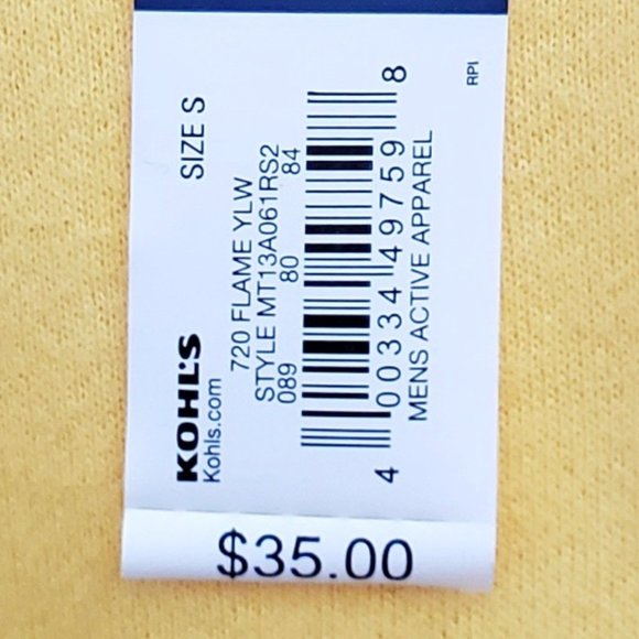 Tek Gear Ultrasoft Fleece Pullover Hoodie, Color - Flame Yellow, Size S, RN#7327 - Picture 9 of 15